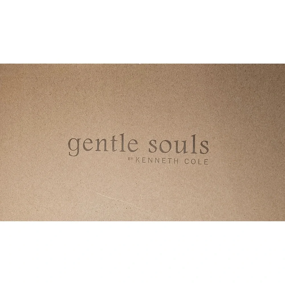 Gentle Souls Natalia Ballet Flats Taupe Metallic Suede Wedge Women's 6 M‎ NEW